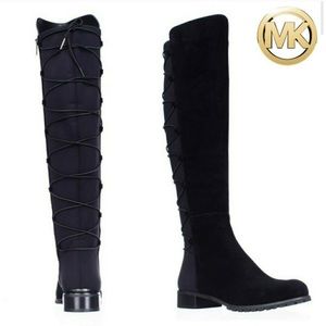 MK Skye Stretch Over the Knee Lace Up Boots